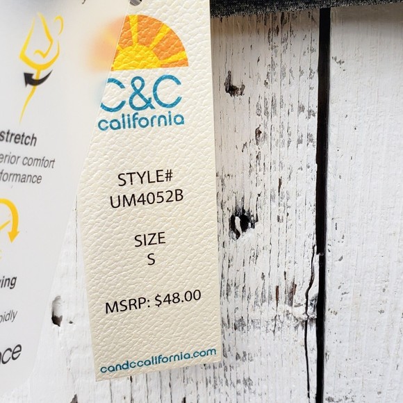 C&C California Grey and Black Athletic Sports Bra Legging Set Sz S NEW - Picture 11 of 14